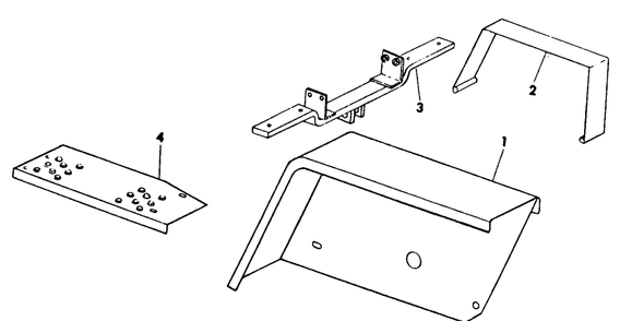 Fenders And Foot Rests Diagram and Parts List for 382 383-0350028U-0350029U-0350032U-0350033U-0350036U-0350037U-132100-132399-132383100-133100-133399-133383100-134100-134399-134383100 Cub Cadet Lawn Tractor